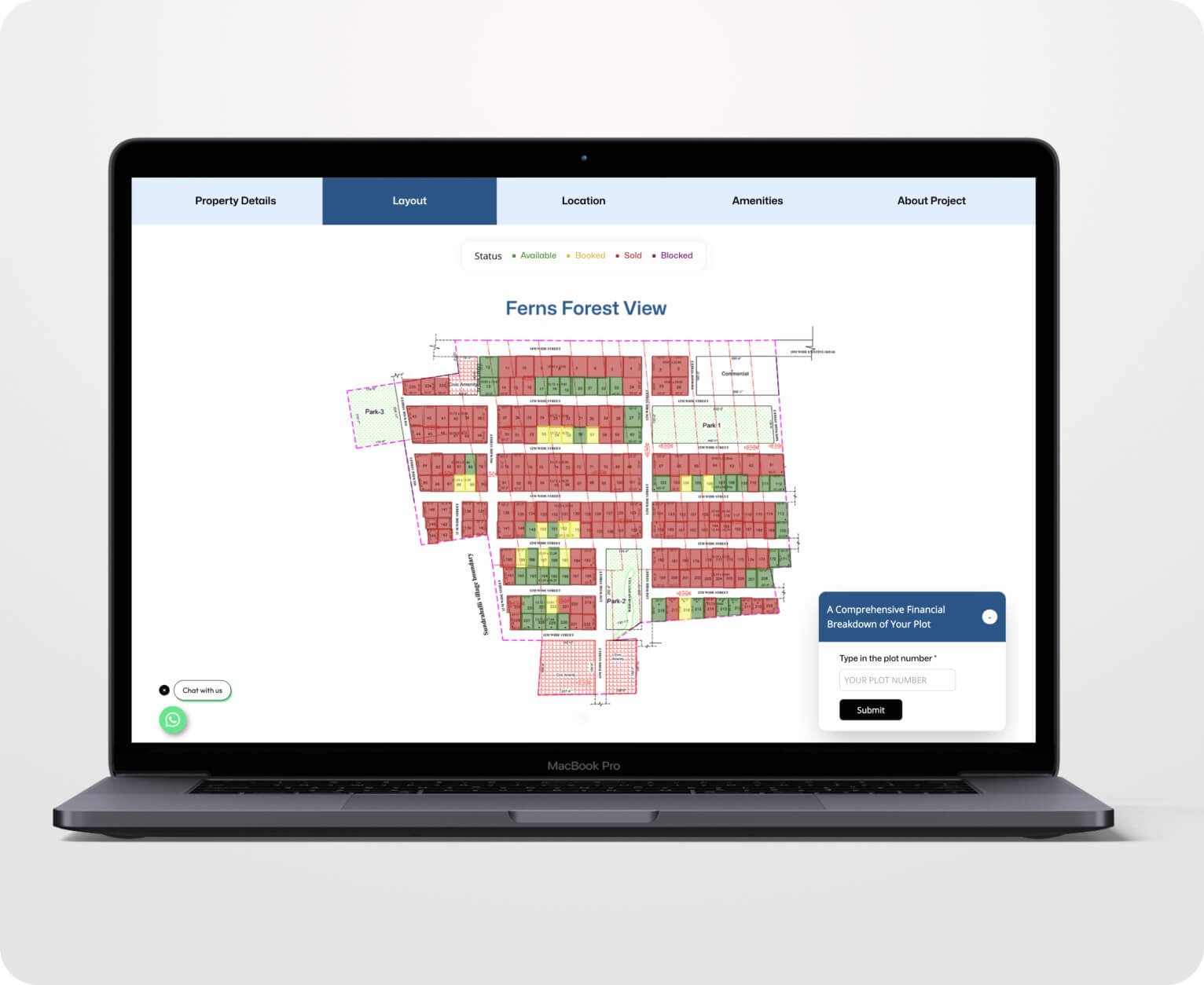 Website Map Interface